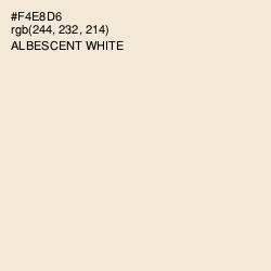 #F4E8D6 - Albescent White Color Image